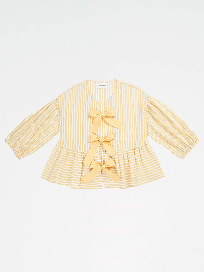 Yellow Striped Spirit Top top