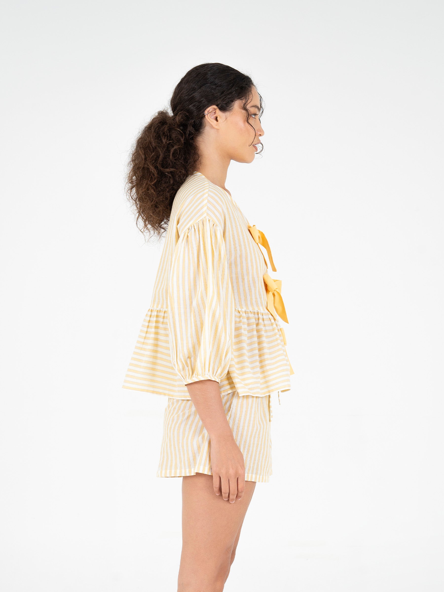 Yellow Striped Spirit Top top