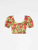 Completa tu look con Zafira Yellow Floral Print Top