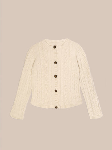 Bare Knit White Cardigan