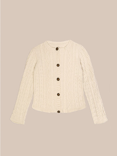 Bare Knit White Cardigan