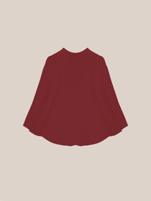 Whispered Burgundy Occasion Cape