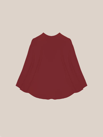 Whispered Burgundy Occasion Cape