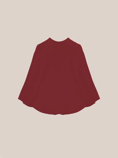 Whispered Burgundy Occasion Cape