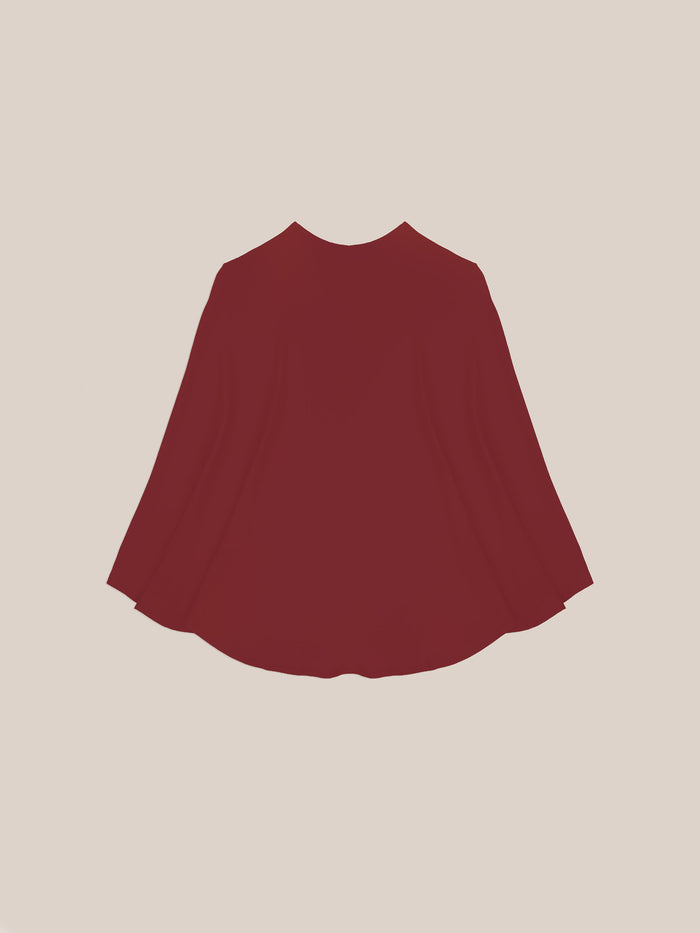 Whispered Burgundy Occasion Cape