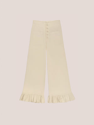 Pantalones de pana blancos suaves