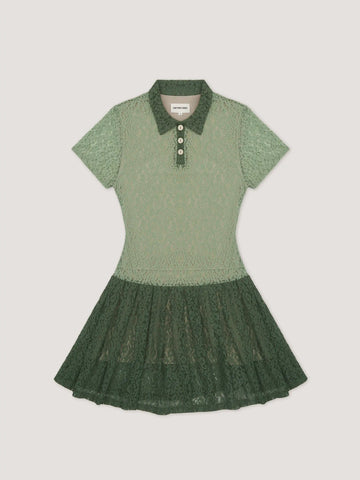 Ace Green Lace Mini Tennis Dress