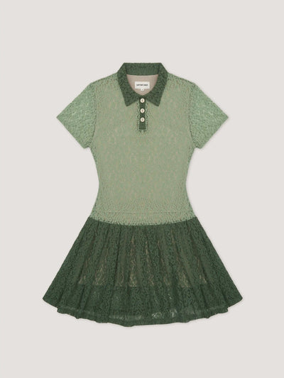 Ace Green Lace Mini Tennis Dress