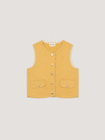 Completa tu look con Desk Pale Yellow Denim Vest 
