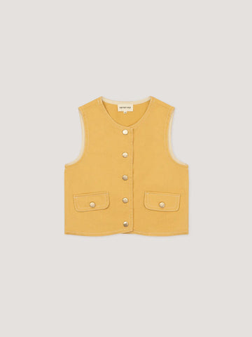 Desk Pale Yellow Denim Vest